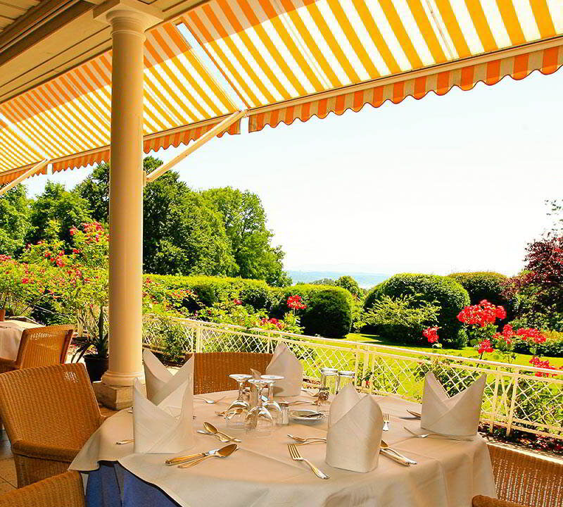 Sonnen-Terrasse im Hotel Kaiserin Elisabeth
